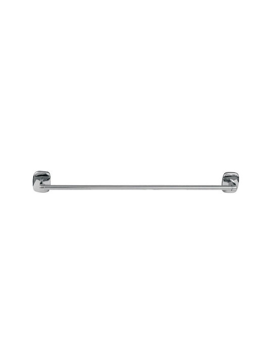 Interflex Ράγα Μπάνιου Μονή Επιτοίχια με Βίδες ​60x60cm Ασημί