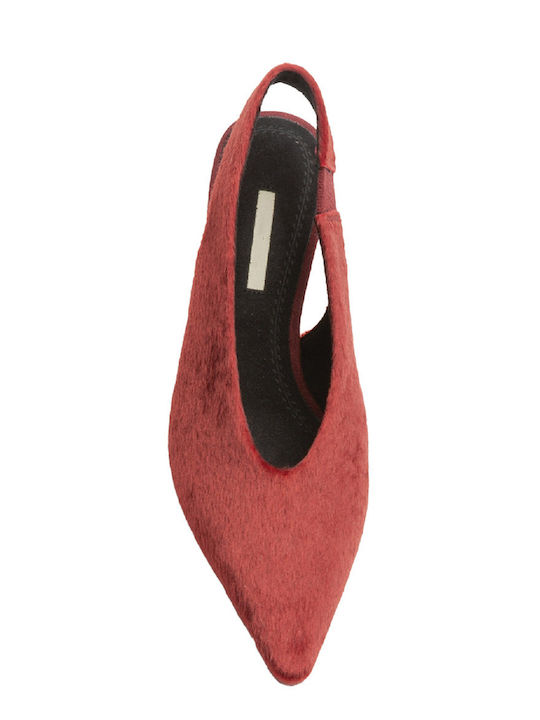 Burgundy Medium Heels