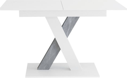 Maison Τραπεζαρίας Επεκτεινόμενο Λευκό 140+40x80x75εκ. Maison Τραπεζαρίας Επεκτεινόμενο Λευκό 140+40x80x75εκ.