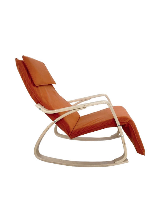 Schaukelstuhl Orange 67x127x91cm