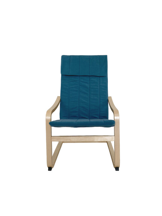 Nordvik Πολυθρόνα Μπλε 60x71x105cm
