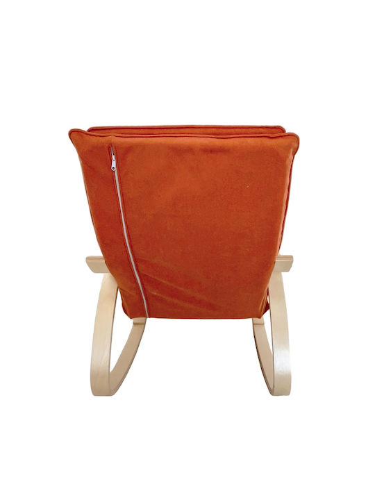 Schaukelstuhl Orange 67x127x91cm
