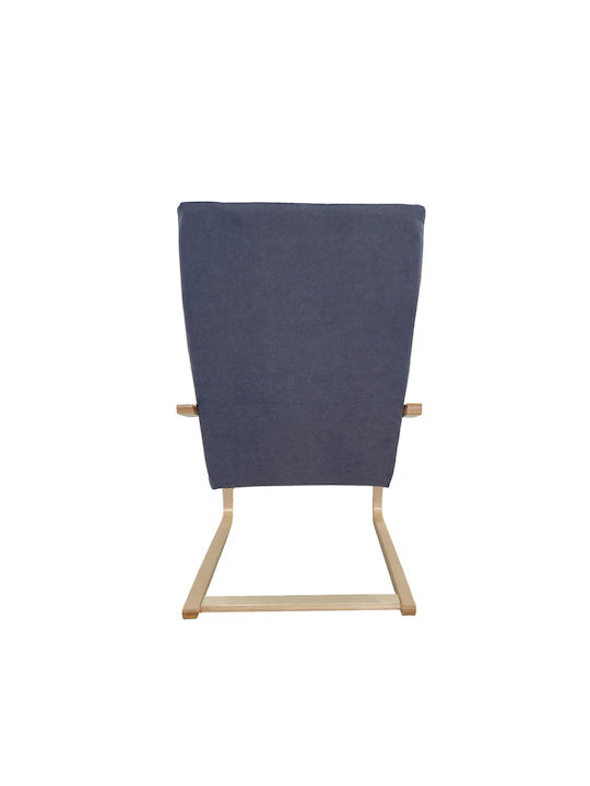 Nordvik Πολυθρόνα Γκρι 60x71x105cm