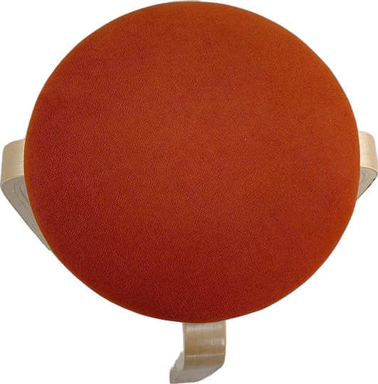Табуретка Дневна стая Дърво Miloa Orange/natural 42x42x45бр