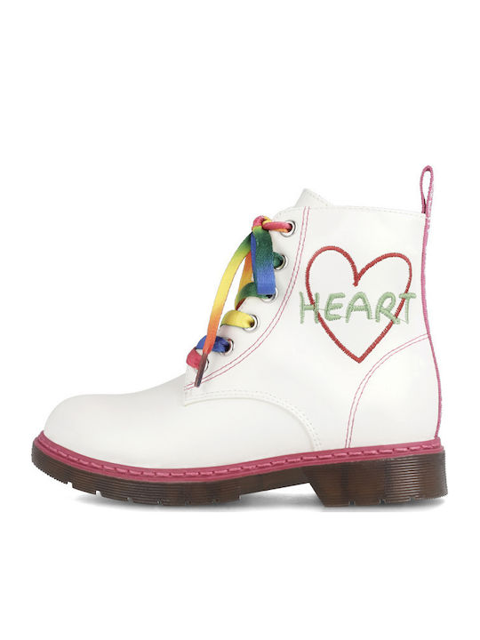 Kids Boots with Zipper Beige