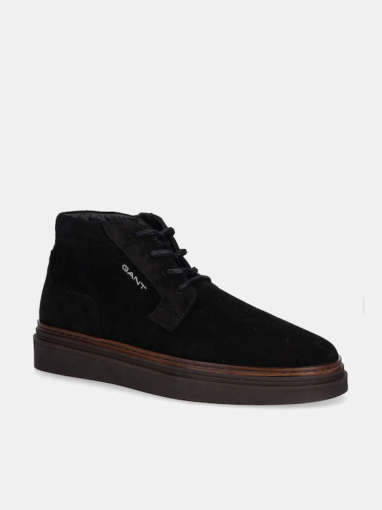Suede Μαύρα Chelsea Μποτάκια