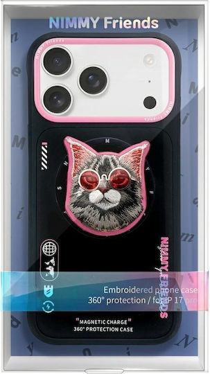 Nimmy Case Glas Brille Cool Cat Magsafe Iphone 17 Pro Max Schwarz Pink N-yjkm-cxzh-ip17-pro-max-018
