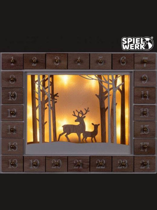 Advent Calendar Decoration Music Box Leds 24 Days Made Wood 27 X 6 X 35 Cm Advent Calendar Decoration Music Box Leds 24 Days Made Wood 27 X 6 X 35 Cm
