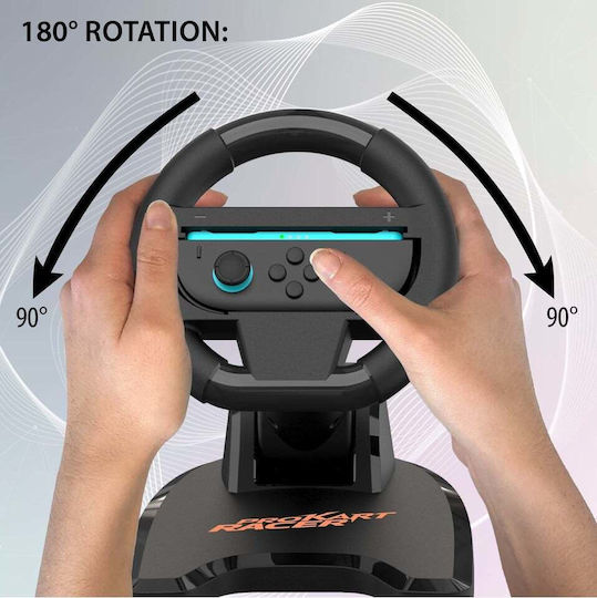 Subsonic Pro Kart Racer Duo Τιμονιέρα με Πετάλια για Switch / Switch 2 με 180° Περιστροφής