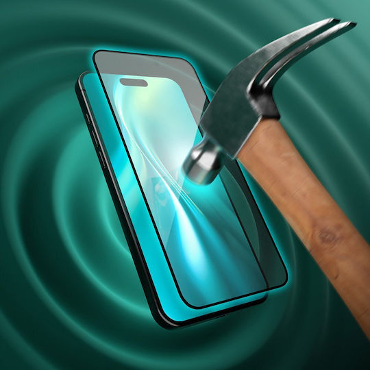 Etteri 9D Full Glue Tempered Glass Μαύρο (iPhone Air)