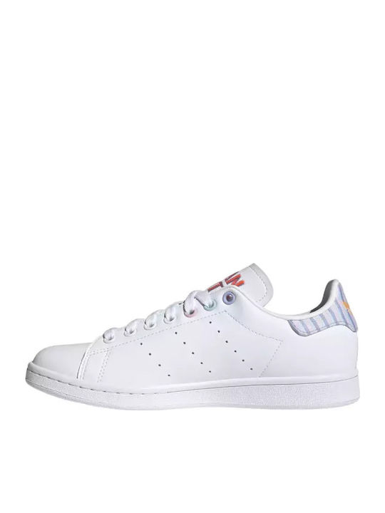 Stan Smith Damen Sneakers Cloud White / Violet Tone / Clear Pink