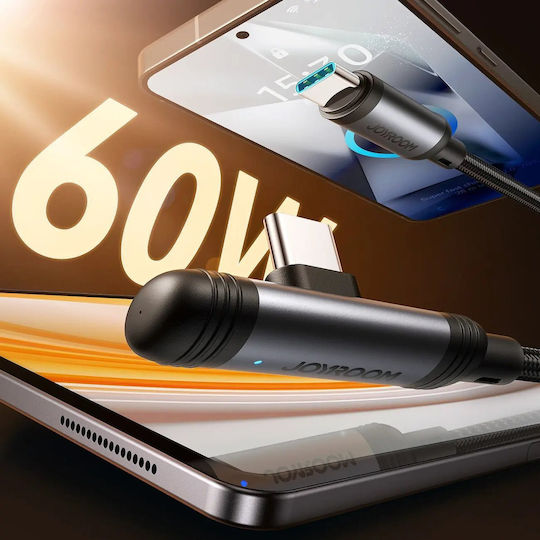 Joyroom Series USB 2.0 Cable USB-C male - USB-C 60W Μαύρο 1.2m