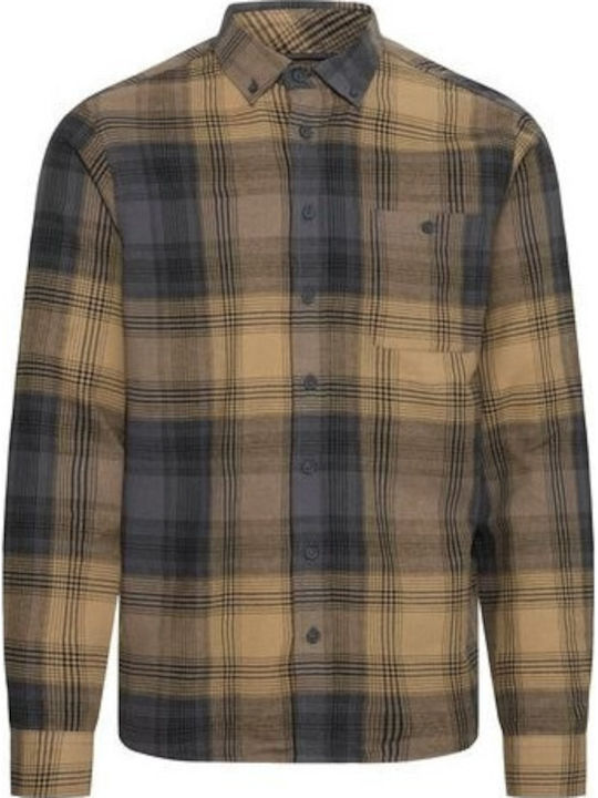 Long-sleeved Shirt Checked Yellow