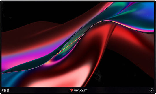Verbatim 32088 IPS HDR Touch Tragbarer Monitor 14" FHD 1920x1080 144Hz mit Reaktionszeit 6ms GTG