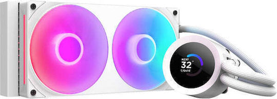 NZXT Kraken Plus RGB v2 Водно Охлаждане AIO CPU с 2 Вентилатора 120mm Бял