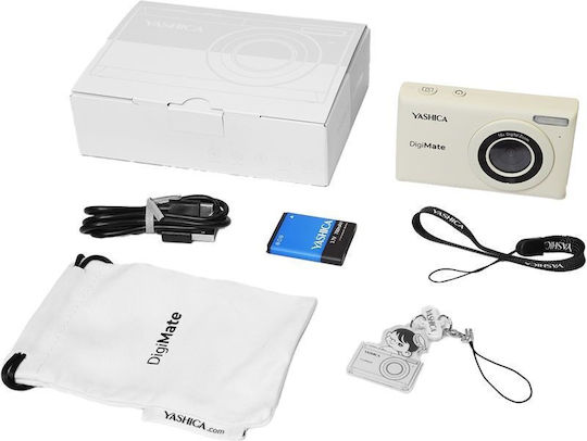 Yashica DigiMate Compact Φωτογραφική Μηχανή 8MP Μπεζ