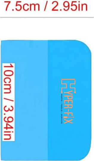 Hyper-fix Flexibler Spachtel aus Silikonfilm Tempered Glass Medium 10x7,5cm Blau