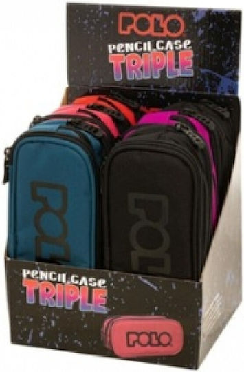 Polo Triple Box Federmäppchen mit 3 Fächern Lila