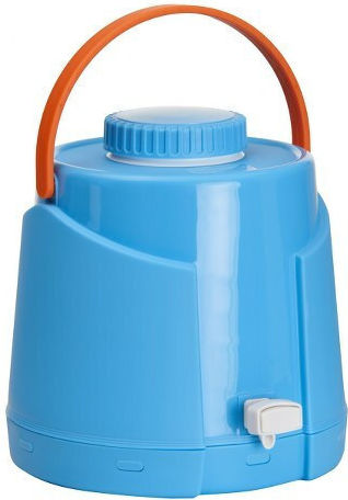 GioStyle Δοχείο με Βρυσάκι Θερμός Ανοξείδωτο 5.6lt Γαλάζιο