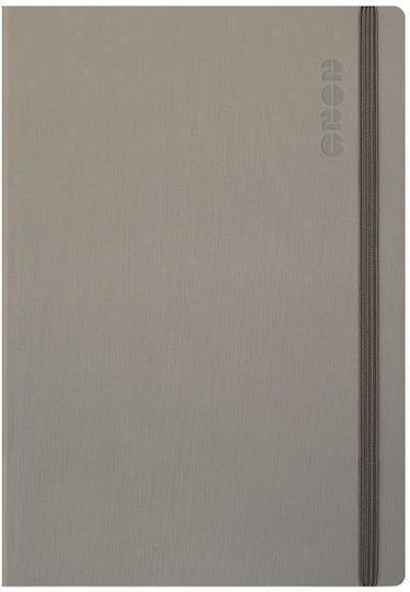 Linardatos Zilnic Agenda 2026 Albă 14x21cm