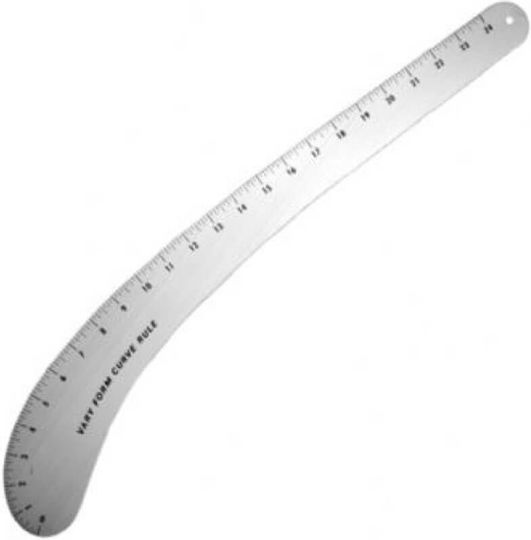 Χάρακας Οβάλ 60cm Crl-060