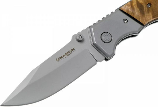 Boker Magnum Forest Ranger Σουγιάς με Μηχανισμό Κλειδώματος Καφέ σε Θήκη