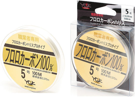 YGK Fluorocarbon Fishing Line Transparent 100m / 0.185mm