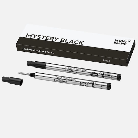 MontBlanc 2 Ανταλλακτικά Μελάνια για Πένα Broad Μαύρα