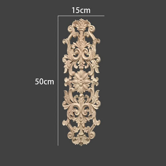 Ξυλόγλυπτο Ατόφιο Ξύλο 50x15cm Dhw-393