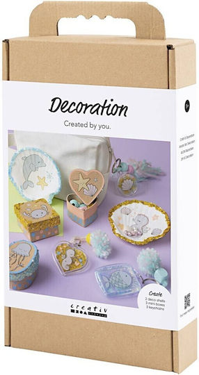 Craft Kit Decoration Lemn Cutie pentru Cadou Maro