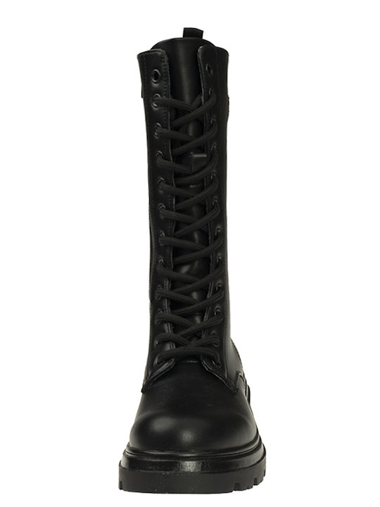 Kids Boots with Zipper Black