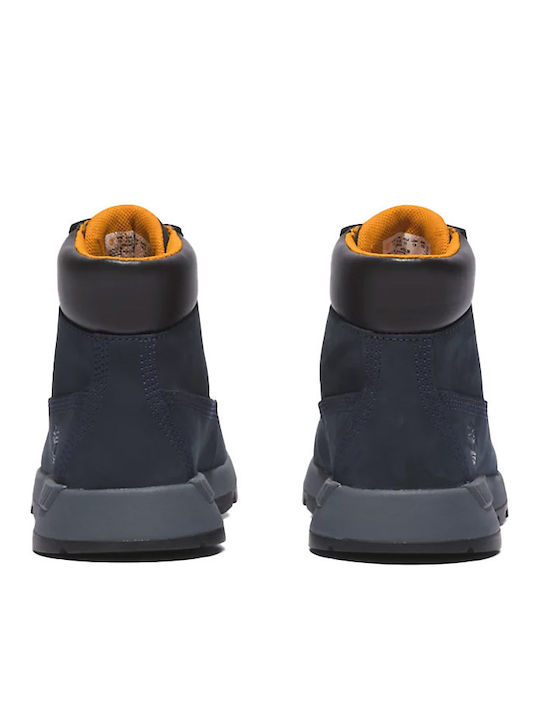Killington Trekker Leather Kids Boots with Laces Blue