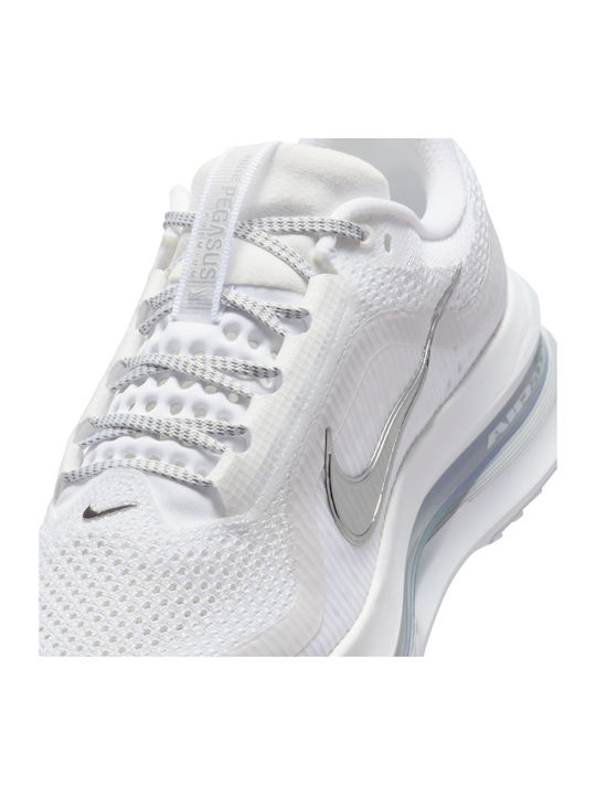 Pegasus Sport Shoes Running White / Metallic Silver