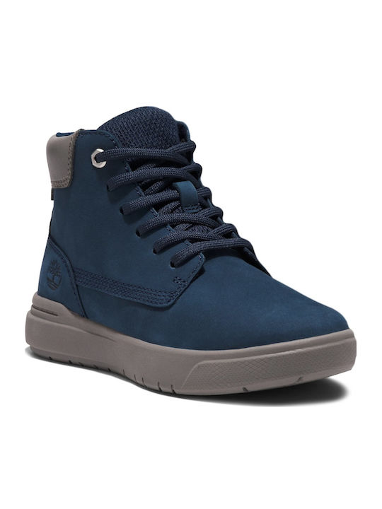 Seneca Bay Lederne Kinderstiefeletten mit Reißverschluss Blau