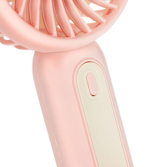 Linq Silent Portable Fan 3 Speeds Battery Phone Stand Pink