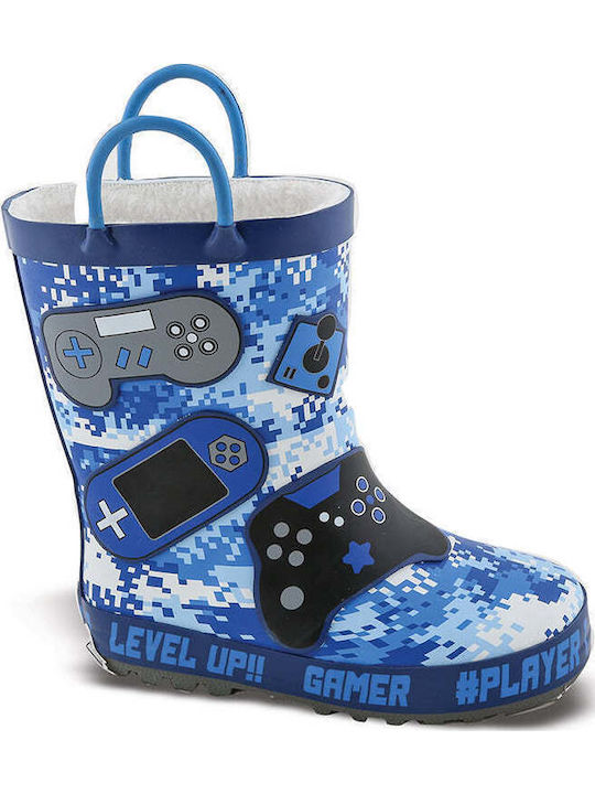 Kids Wellies with Internal Lining Blue