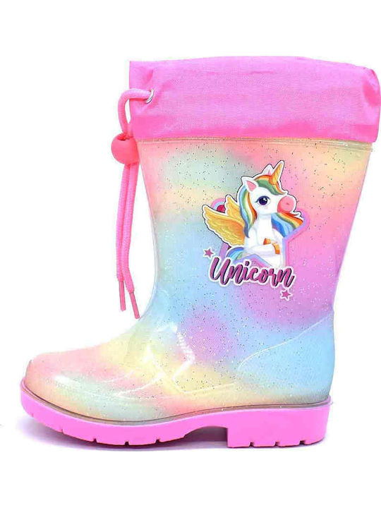 Παιδικές Γαλότσες Unicorn Ροζ