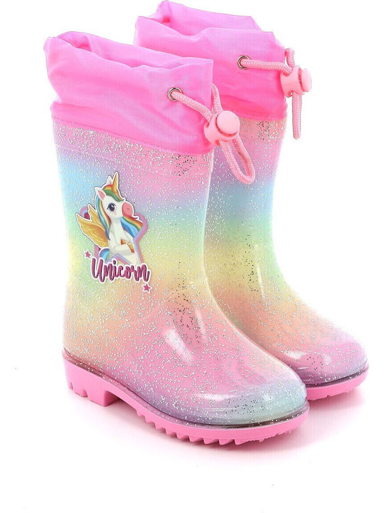 Παιδικές Γαλότσες Unicorn Ροζ