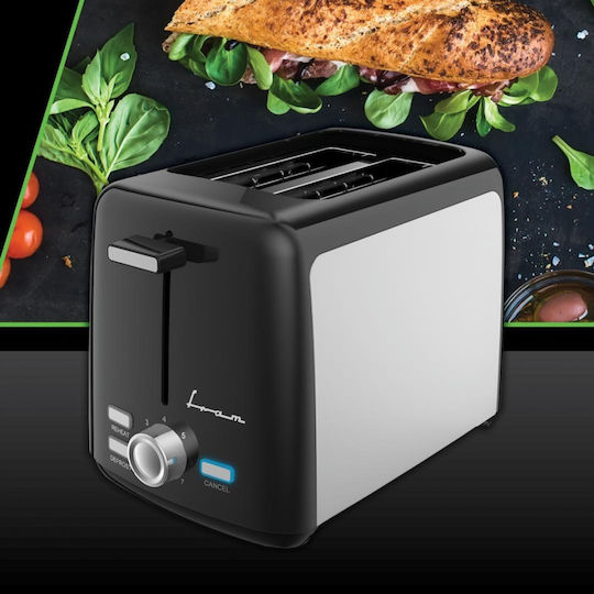 Fram Тостер Двуместна 800W Черен