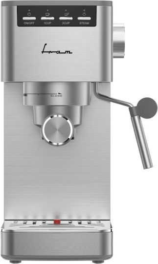 Fram Μηχανή Espresso 1350W Πίεσης 15bar Καφέ FEM-D15SS