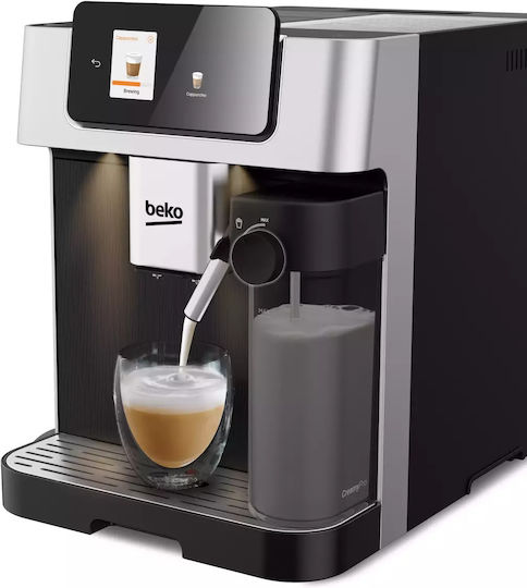 Beko Automatic Espresso Machine 1350W Pressure 19bar for Cappuccino Black S71013934