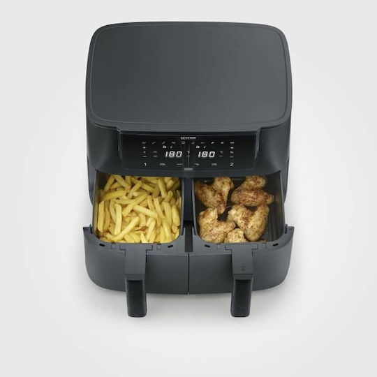 Severin Air Fryer with Double Detachable Bucket 8lt Black FR2463