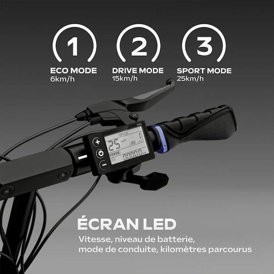 UrbanGlide Ecross One 800 Електрически Скутер с 25km/h Максимална Скорост и 50km Автономия в Черен Цвят