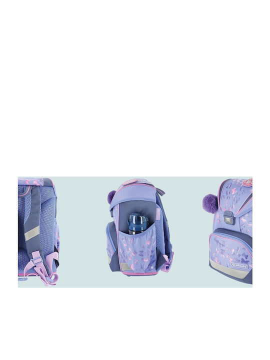 Herlitz Ultralight Σχολική Τσάντα Πλάτης Λιλά