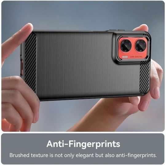 Back Cover Silicon Negru (Moto G55)