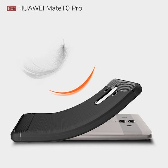 Umschlag Rückseite Silikon Schwarz (Huawei Mate 10 Pro)
