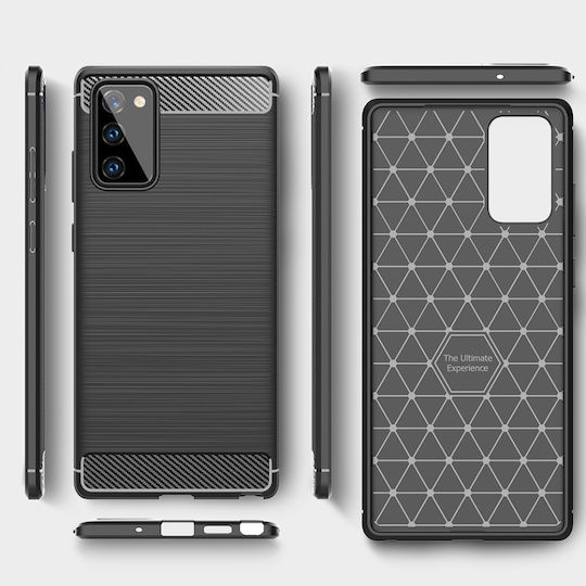 Umschlag Rückseite Silikon Schwarz (Galaxy Note 20TCL 20L / 20L+ / 20 5G / 20S)
