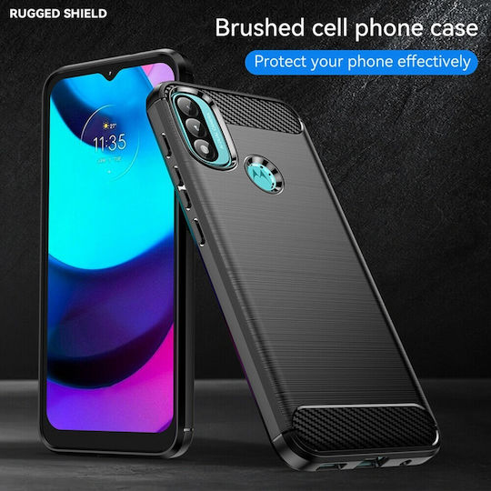 Back Cover Σιλικόνης Μαύρο (Moto E20)