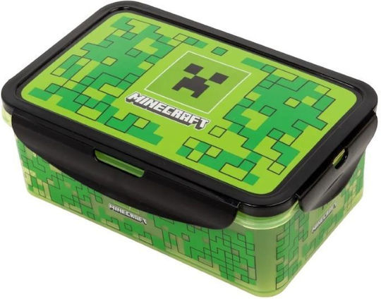 Stor Πλαστικό Παιδικό Δοχείο Φαγητού Minecraft 1.07lt Πράσινο
