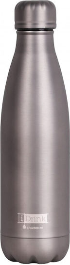 I-Total Μπουκάλι Θερμός Ανοξείδωτο 500ml MAT GREY